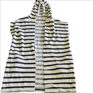 Lou & Grey Black and White Striped Knit